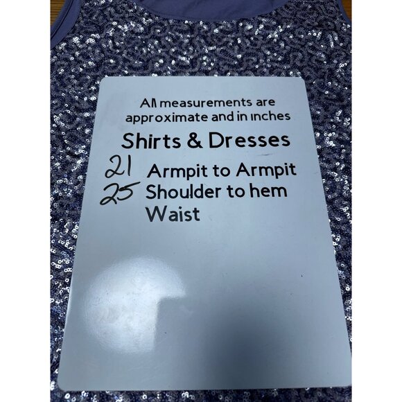 Chicos Sequin Front Purple Tank Top Size 3 US XL - Picture 7 of 7
